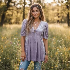 Free People Jolene Velvet Mini/Tunic – NWT – $148 Retail